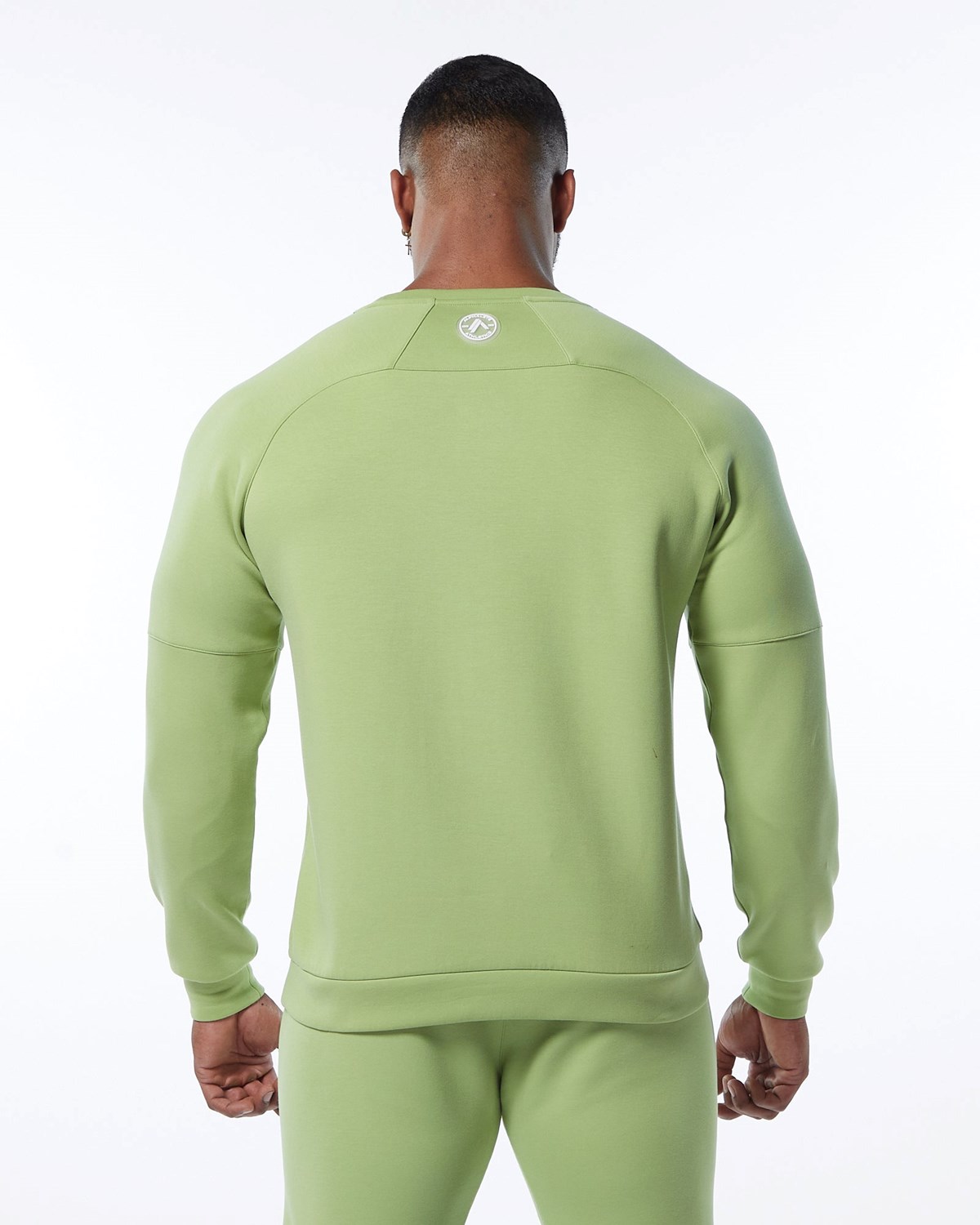 Alphalete Interlock Knit Pullover Svetlo Zelene | 235-VRQFHL