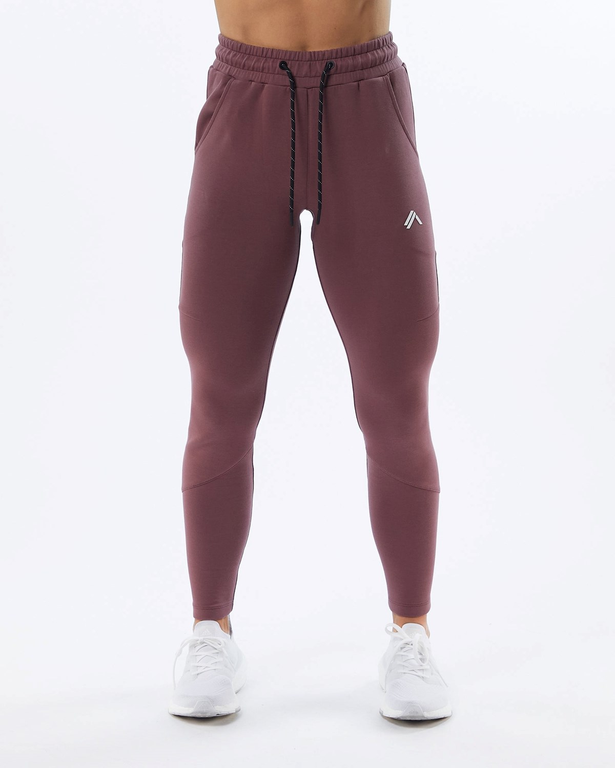 Alphalete Interlock Knit Zip Jogger Mauve | 401-GDIESL