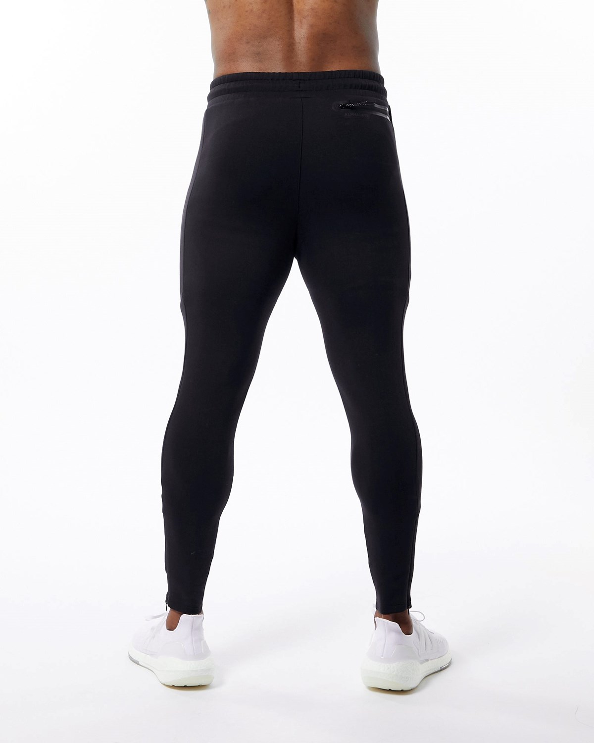 Alphalete Interlock Knit Zip Jogger Čierne | 367-JEQSPR