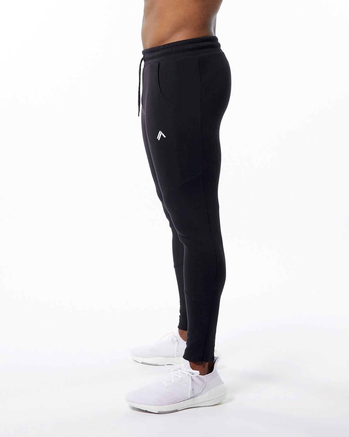 Alphalete Interlock Knit Zip Jogger Čierne | 367-JEQSPR