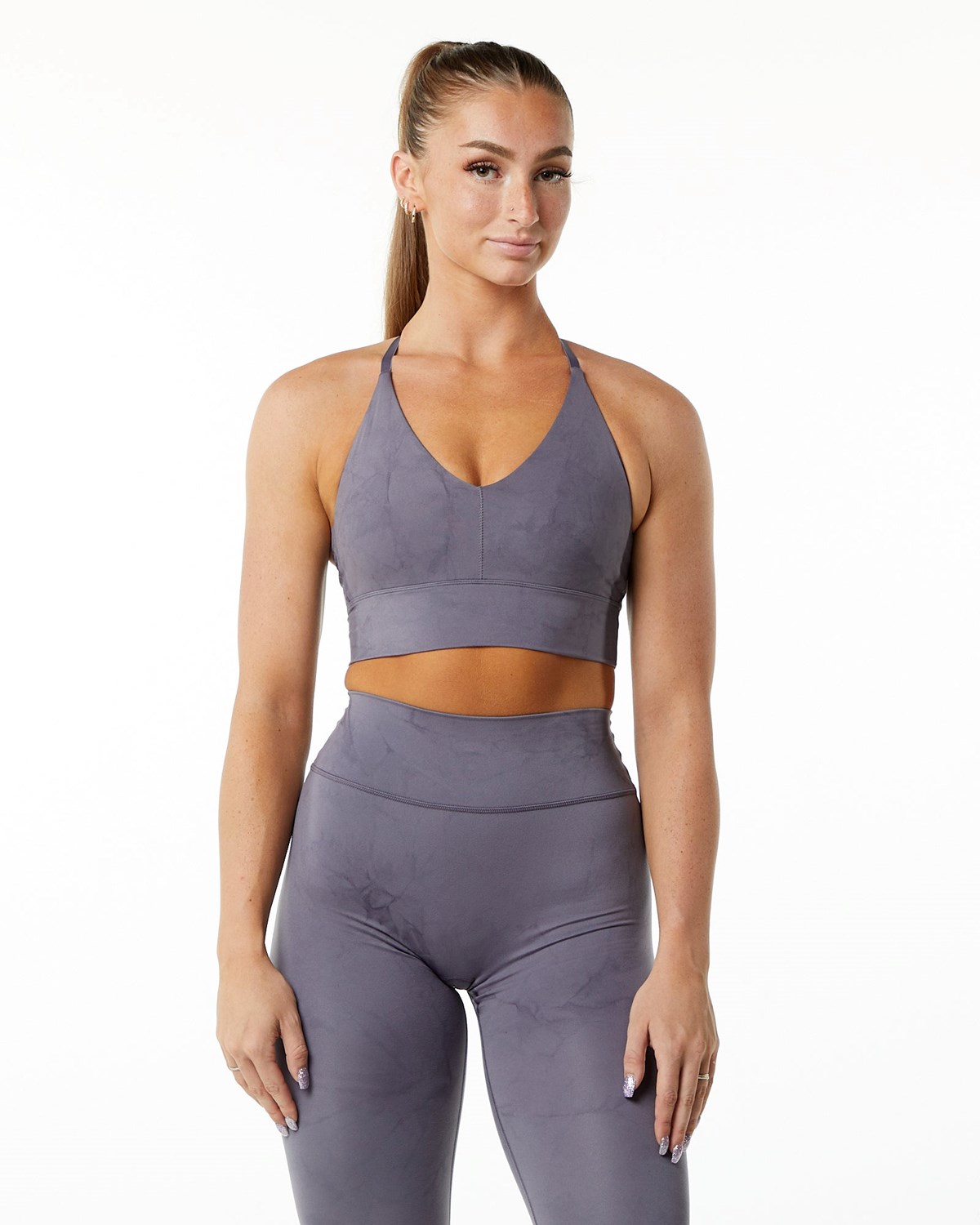 Alphalete Medium-Impact Luxury Sports Bra Misty Lilac | 109-SBHAIL