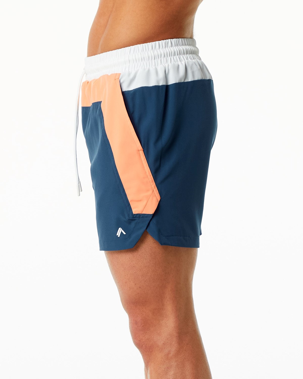 Alphalete Podsite Swim Trunk Oranžové Modre | 726-XEUTRG