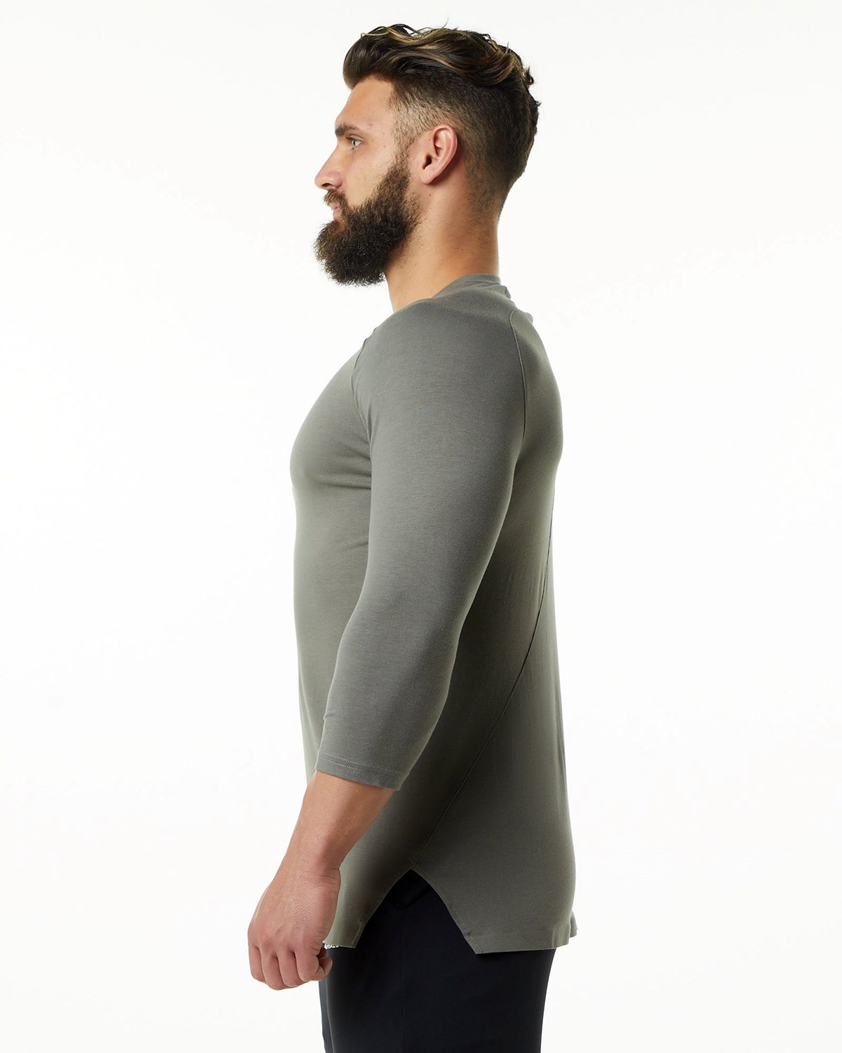 Alphalete Premium 3/4 Sleeve Tee Siva | 136-NSRJWC