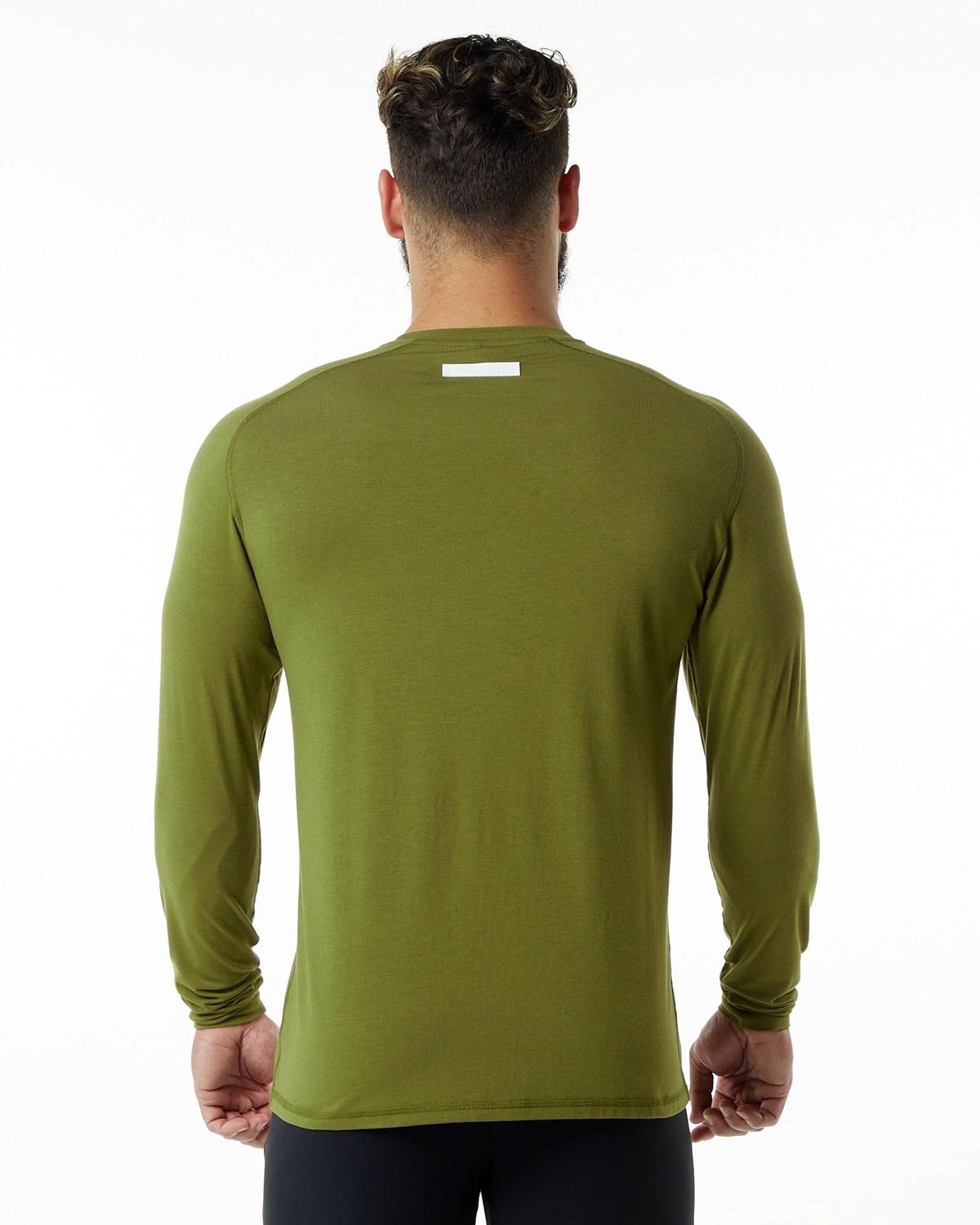 Alphalete Premium Epaulette Long Sleeve Tee Zelene | 081-WRCNMV