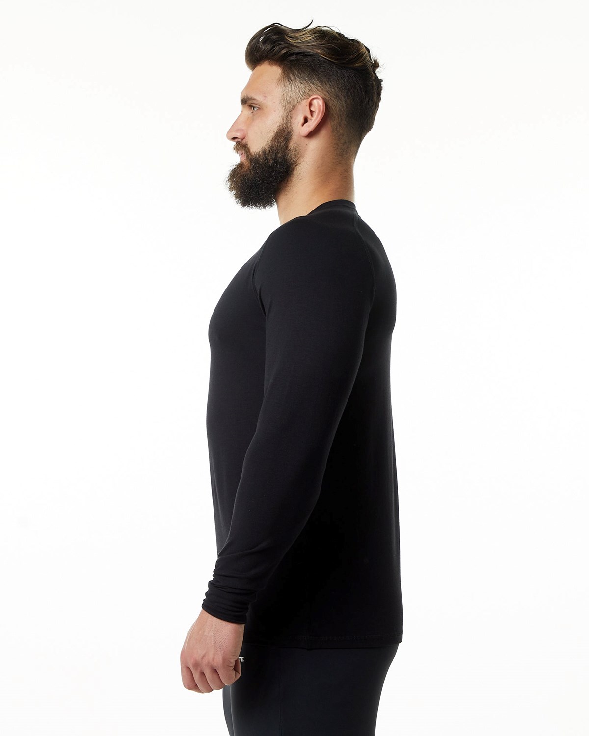 Alphalete Premium Epaulette Long Sleeve Tee Čierne | 649-PASQMR