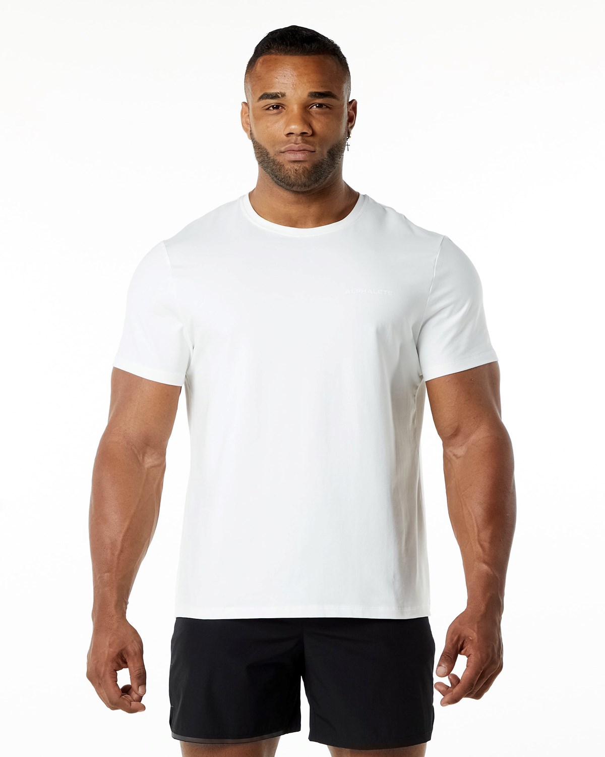 Alphalete Relaxed Fit Tee Avalanche | 401-OYIAKR