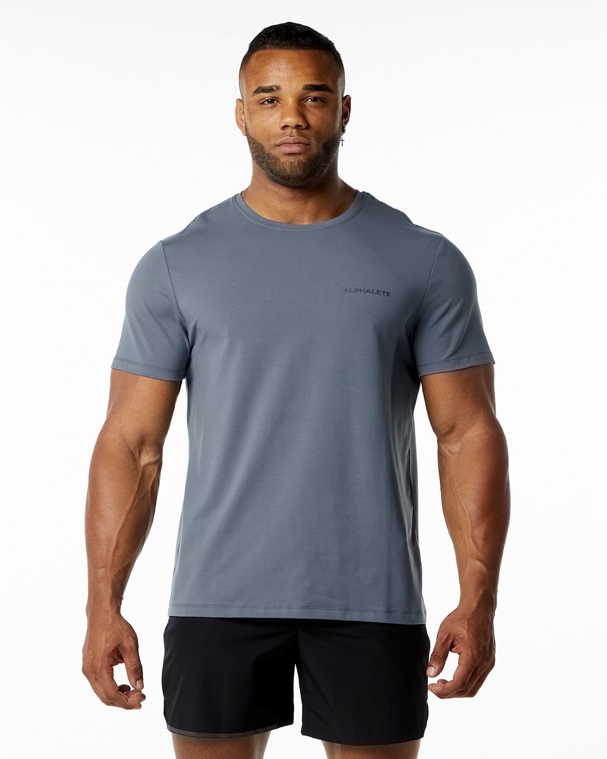 Alphalete Relaxed Fit Tee Carbon | 632-MXPSUH