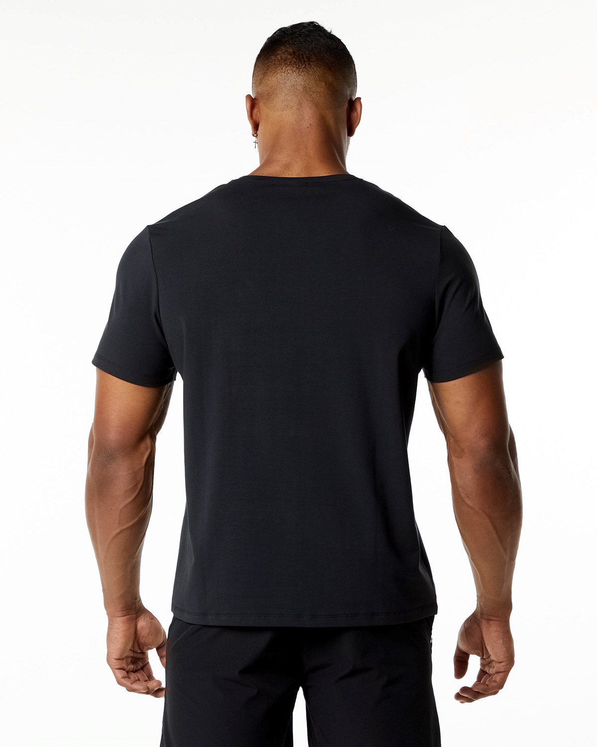 Alphalete Relaxed Fit Tee Čierne | 129-RCTLUI