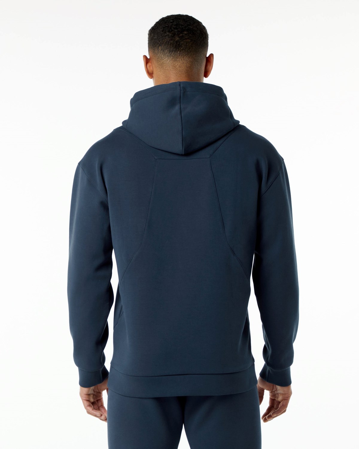 Alphalete Relaxed Interlock Knit Hoodie Námornícka Modrá | 619-YSHNLZ