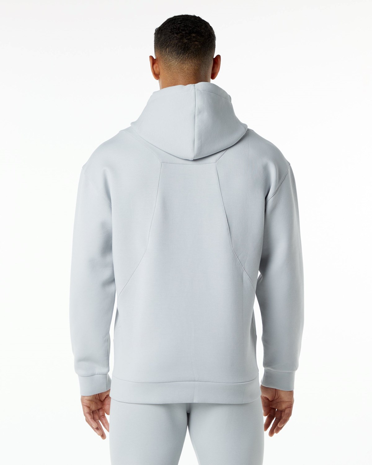 Alphalete Relaxed Interlock Knit Hoodie Siva | 816-MPZIAQ