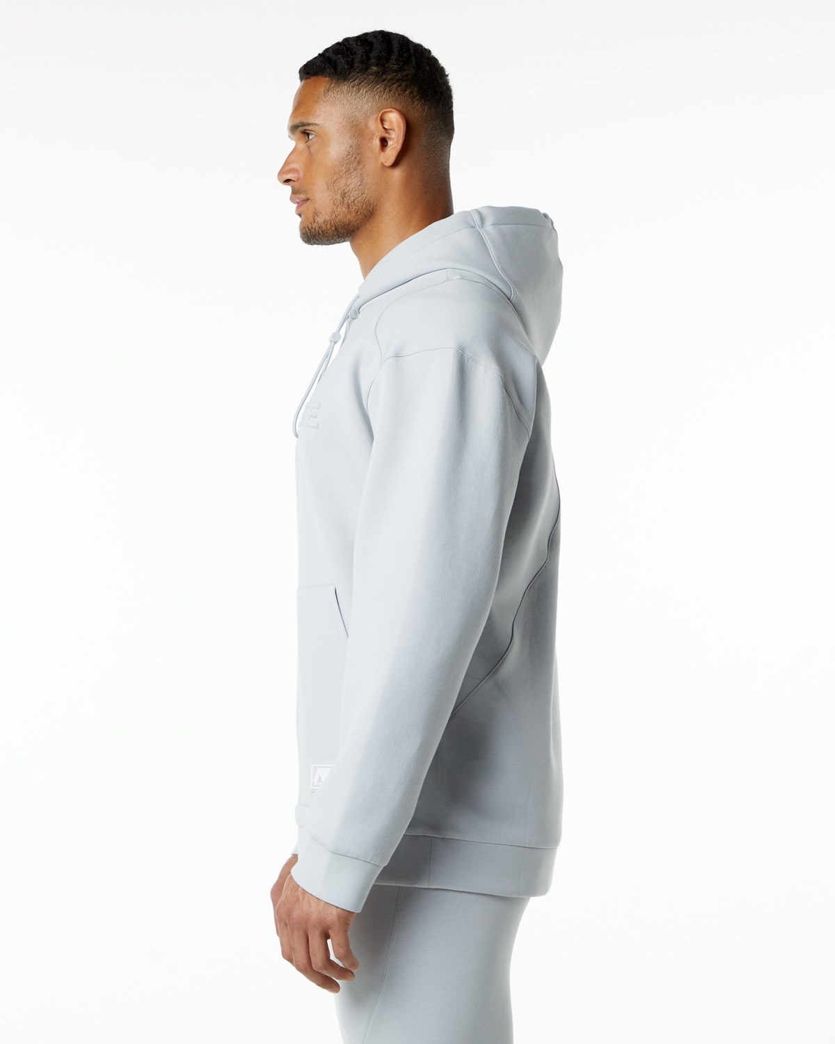 Alphalete Relaxed Interlock Knit Hoodie Siva | 816-MPZIAQ