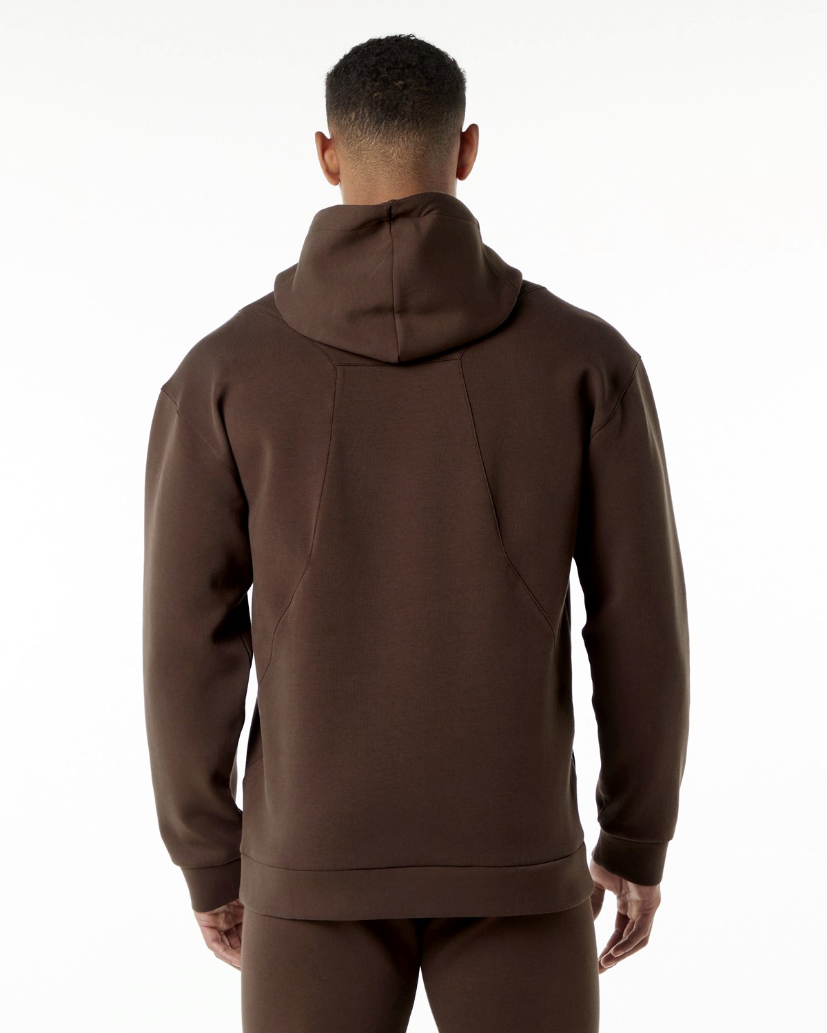 Alphalete Relaxed Interlock Knit Hoodie Hnede | 968-INEOSF