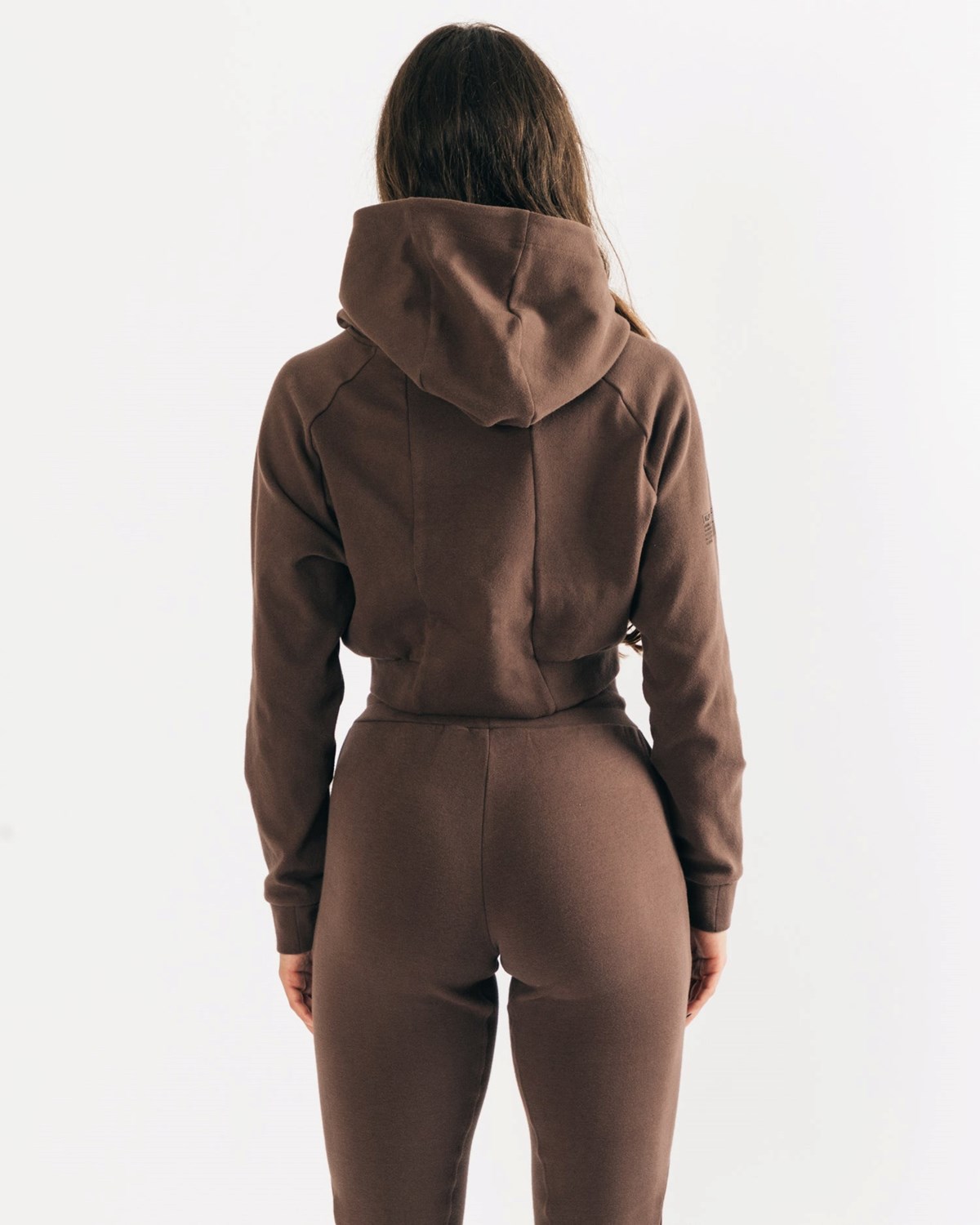 Alphalete Relaxed Single-Brushed Pullover Hoodie Cocoa | 780-MEVSFN