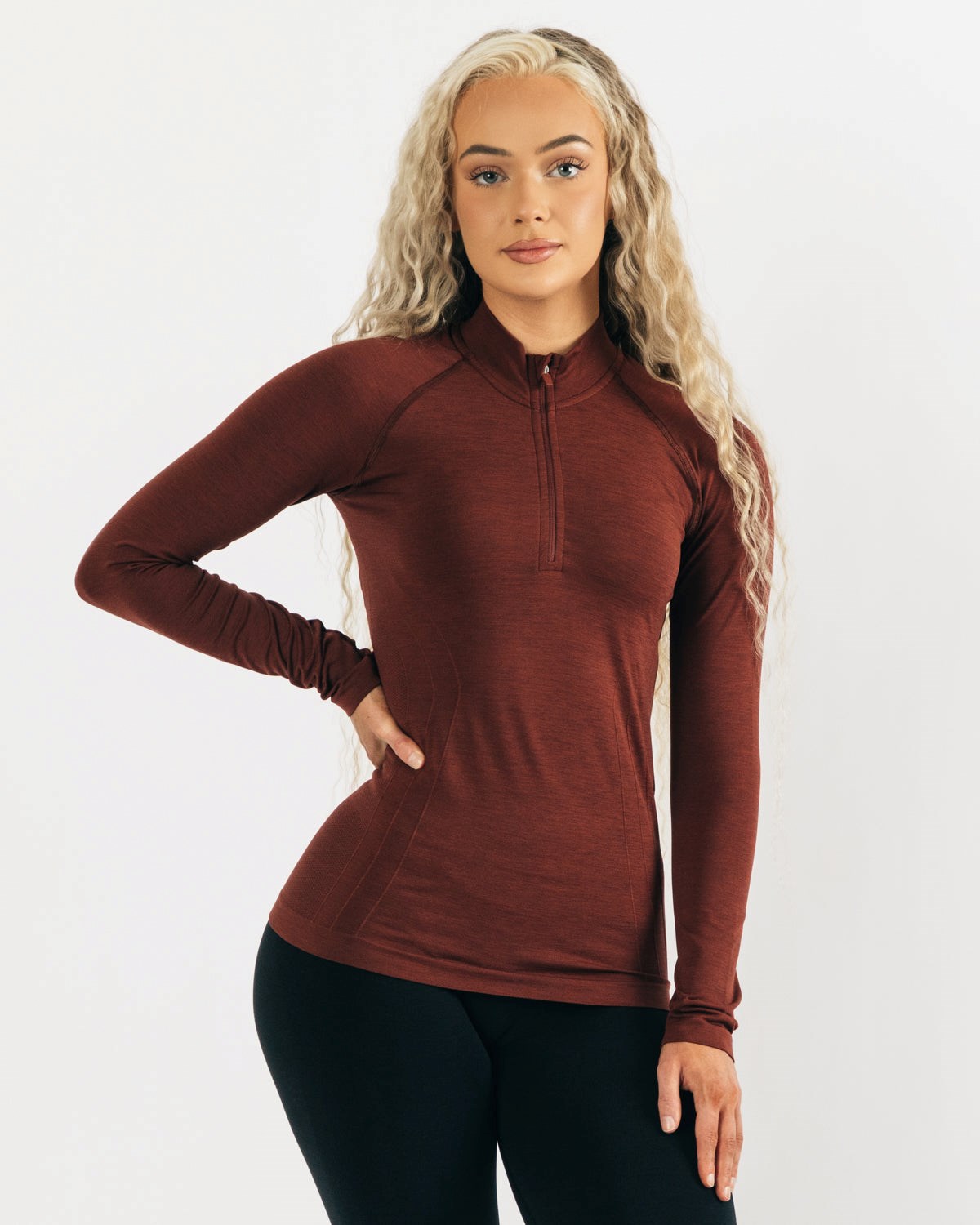 Alphalete Seamless Pullover Jacket Meď | 528-GXDIFL