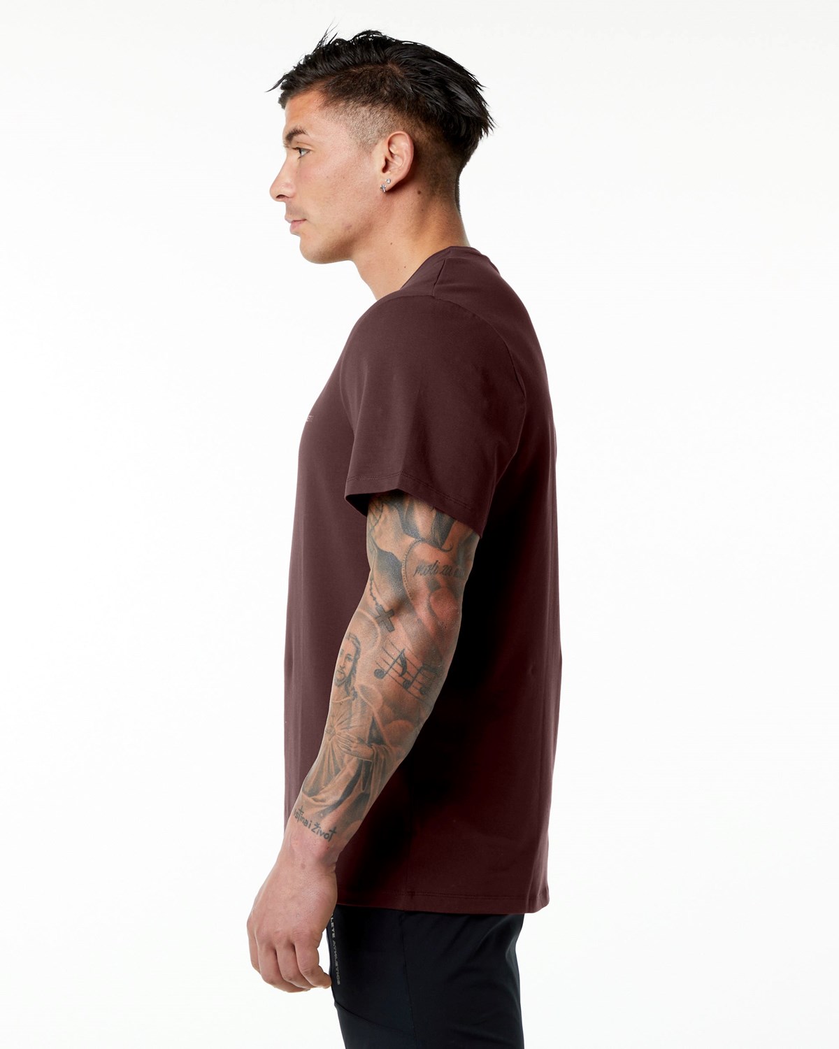 Alphalete Set-In Sleeve Tee Bordove | 176-YTUGOZ