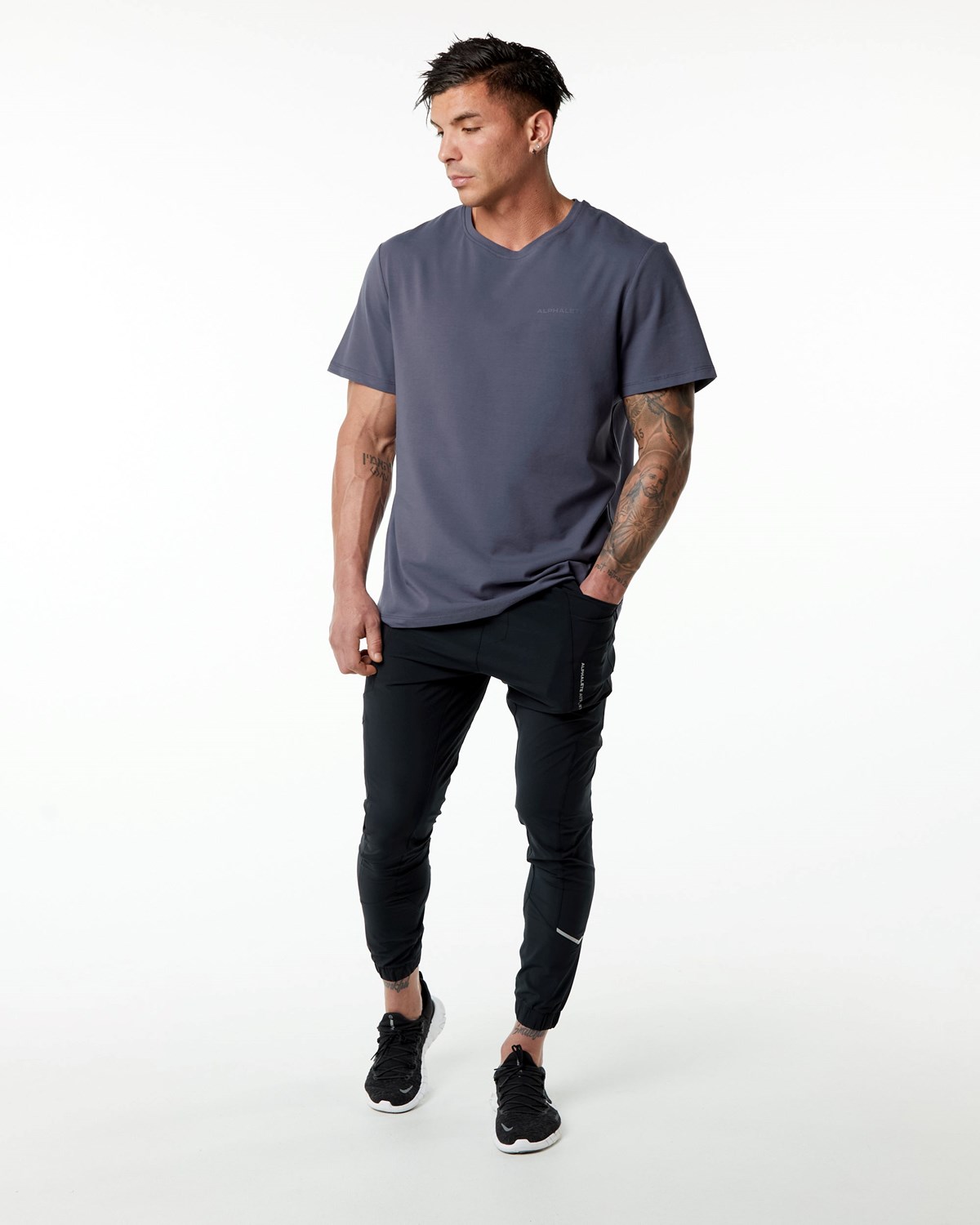 Alphalete Set-In Sleeve Tee Nachový | 327-HMIXLW