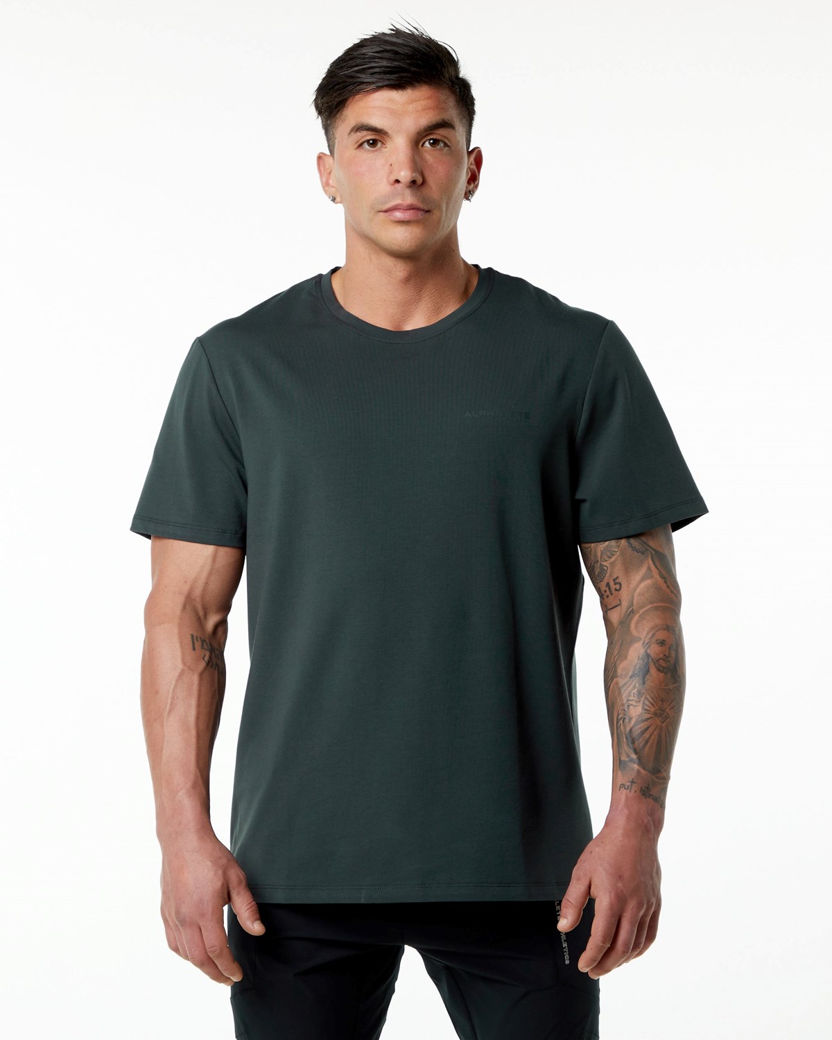 Alphalete Set-In Sleeve Tee Zelene | 107-QAZBXH