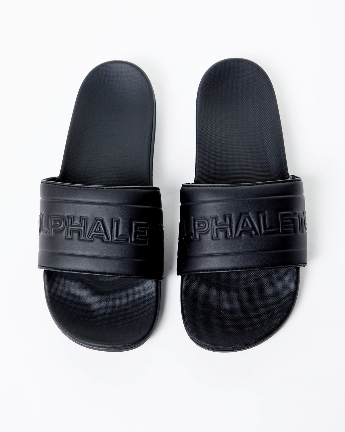 Alphalete Slides Čierne | 468-EFNKRI