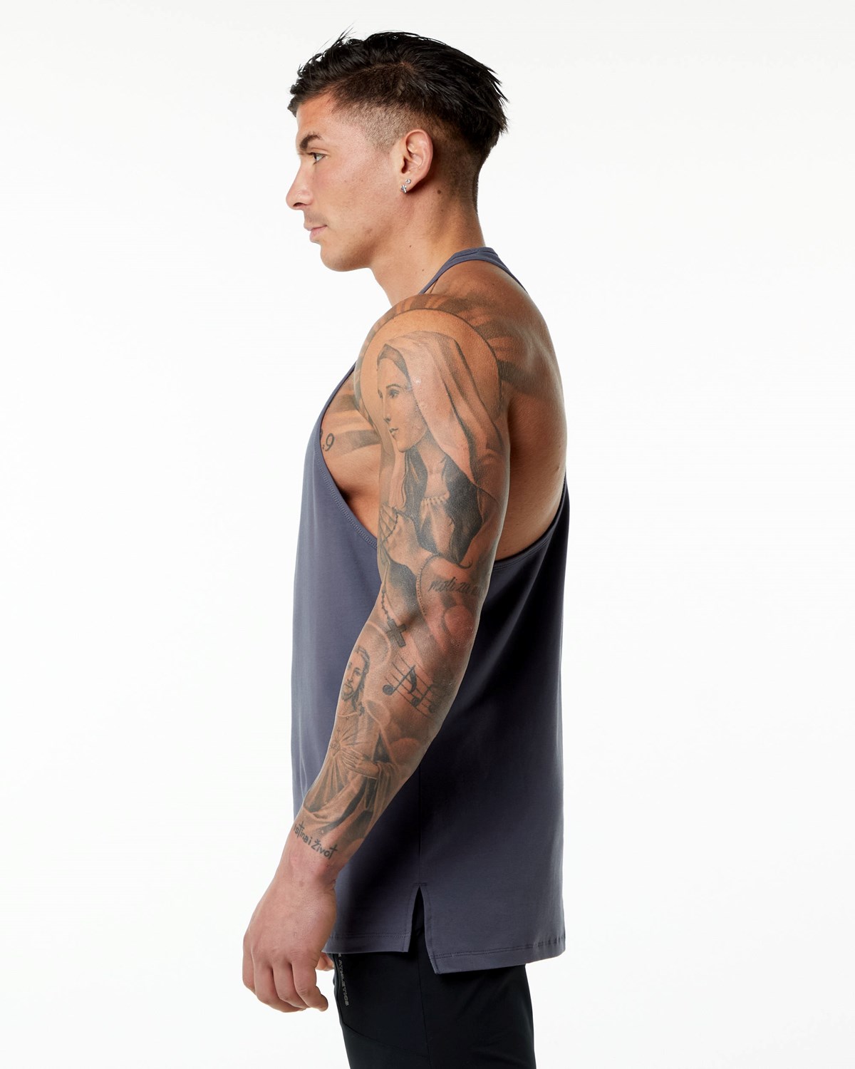 Alphalete Stepped Hem Stringer Nachový | 860-UFZDQW