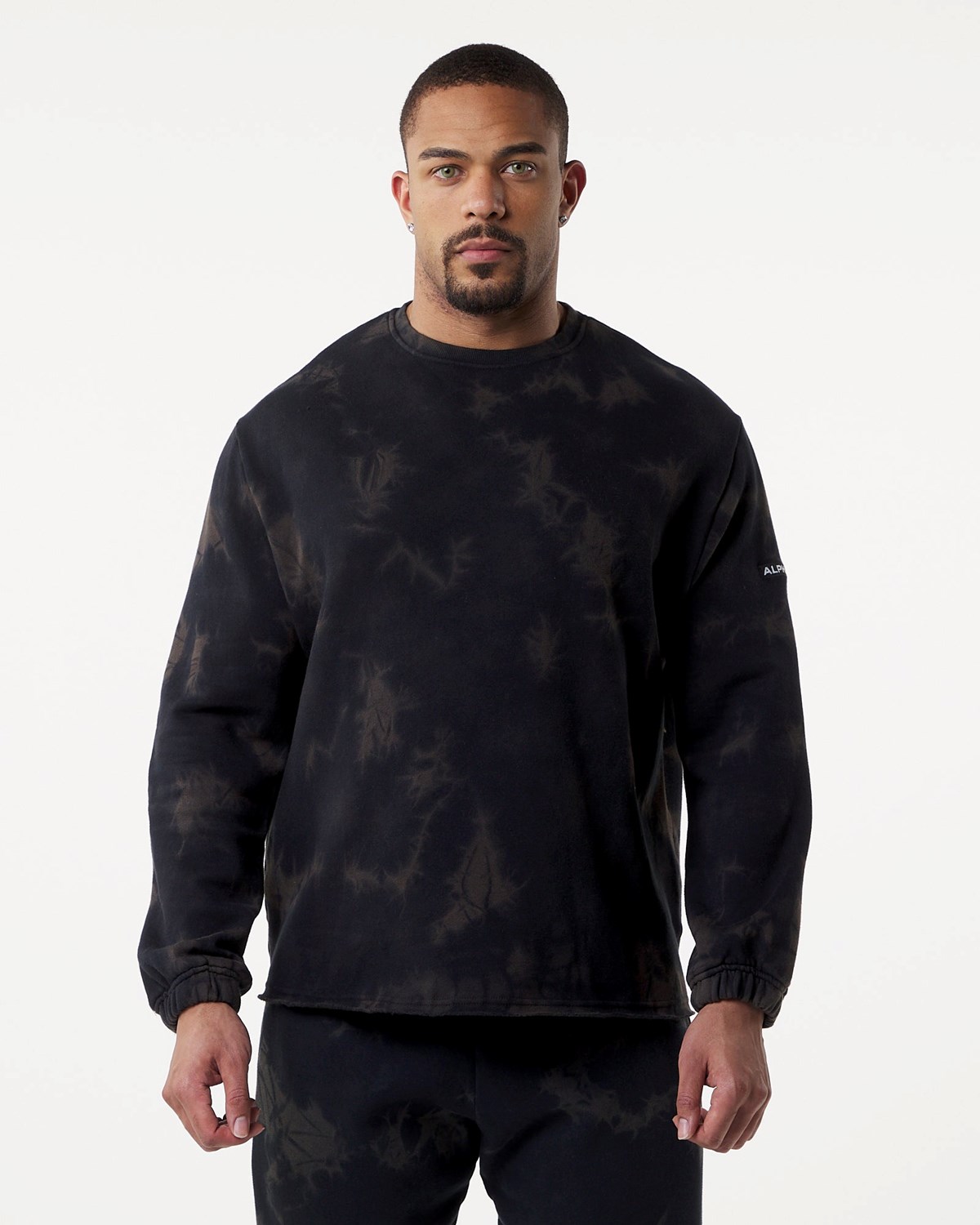 Alphalete Washed Fleece Svetrove Saty Čierne | 052-FHYWNJ