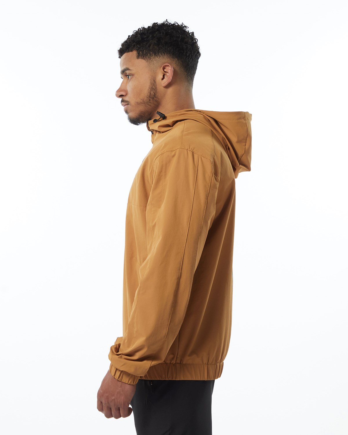 Alphalete Woven Performance Jacket Chestnut | 759-JWMIFN