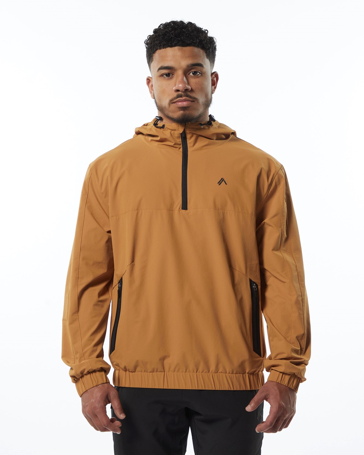 Alphalete Woven Performance Jacket Chestnut | 759-JWMIFN