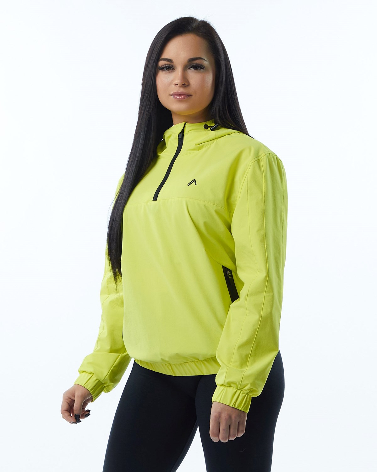 Alphalete Woven Performance Jacket Citrus Slice | 740-MLCHZQ