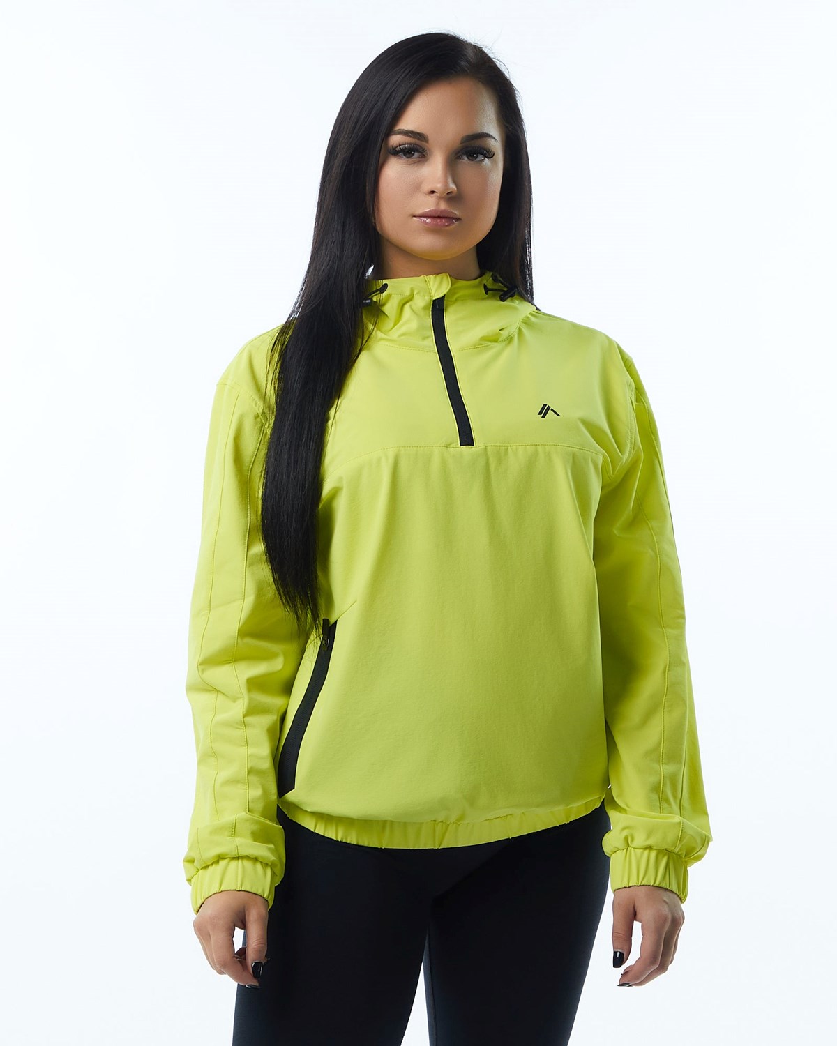 Alphalete Woven Performance Jacket Citrus Slice | 740-MLCHZQ