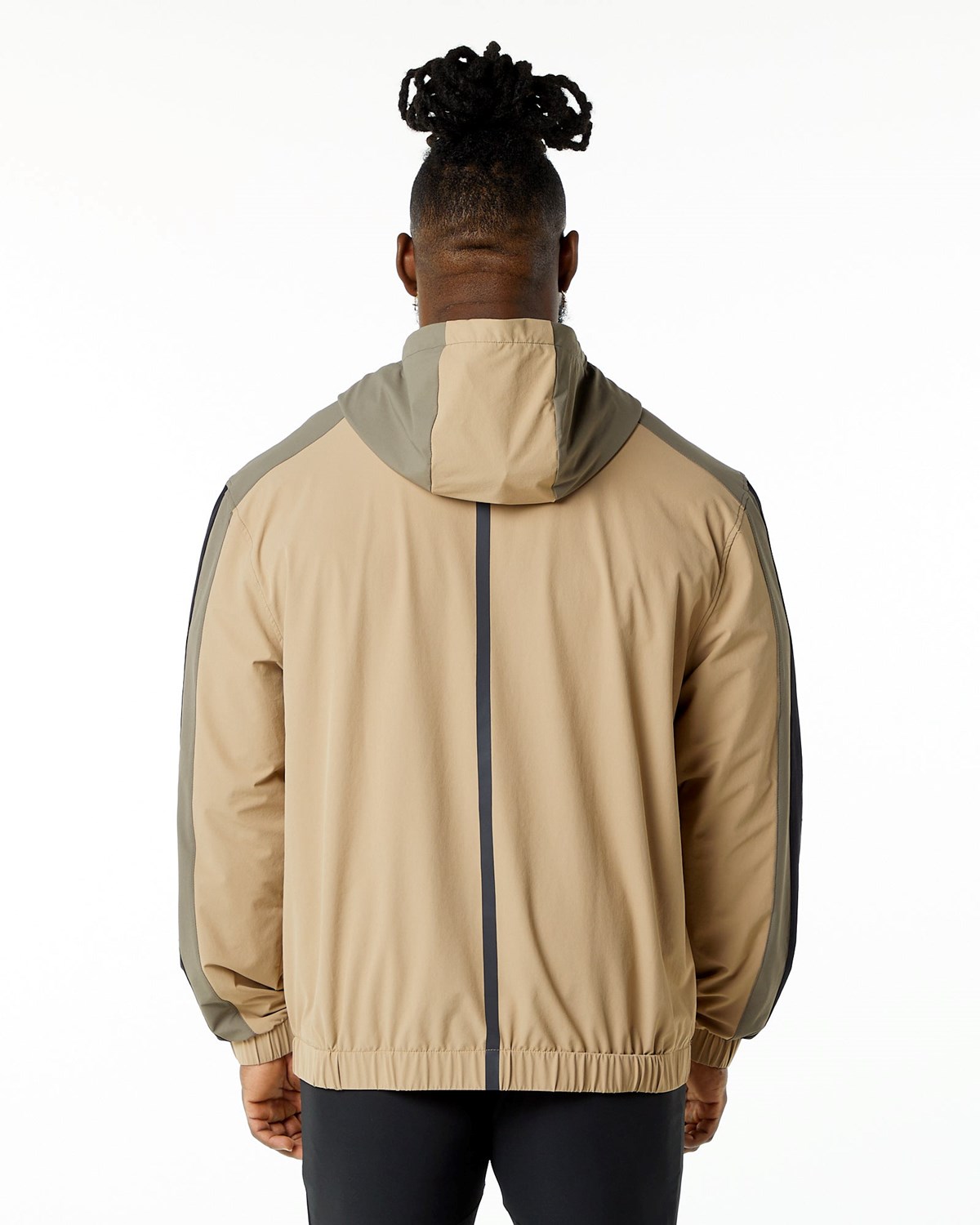 Alphalete Woven Performance Jacket Desert Safari | 082-NEFJQT