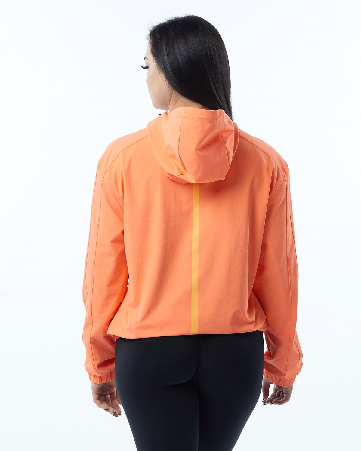 Alphalete Woven Performance Jacket Electric Peach | 952-FRNHIE