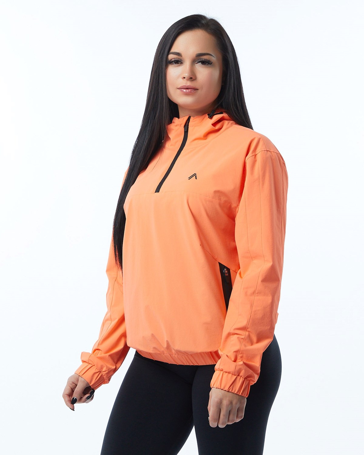 Alphalete Woven Performance Jacket Electric Peach | 952-FRNHIE