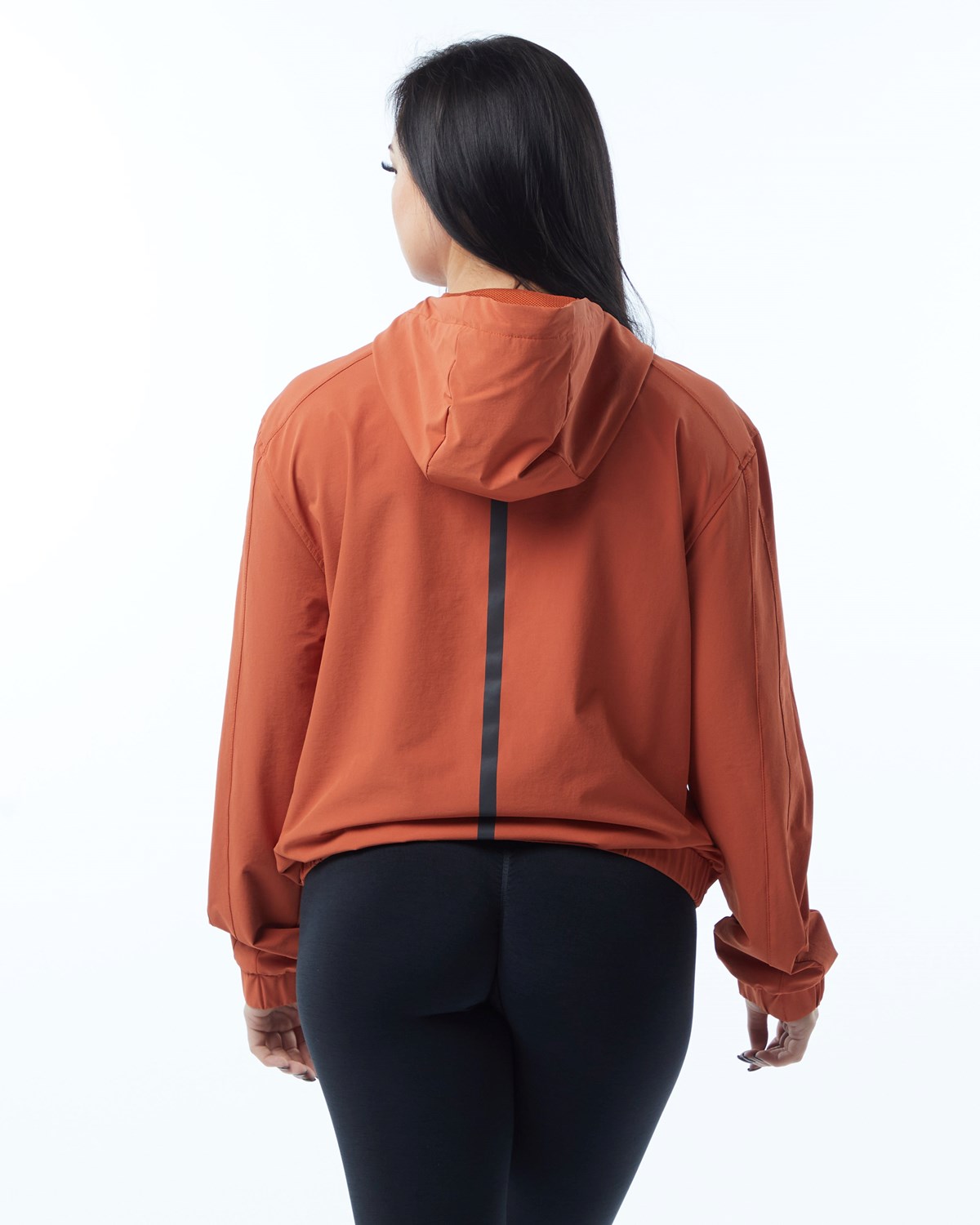 Alphalete Woven Performance Jacket Sour Tangerine | 819-WLETDJ