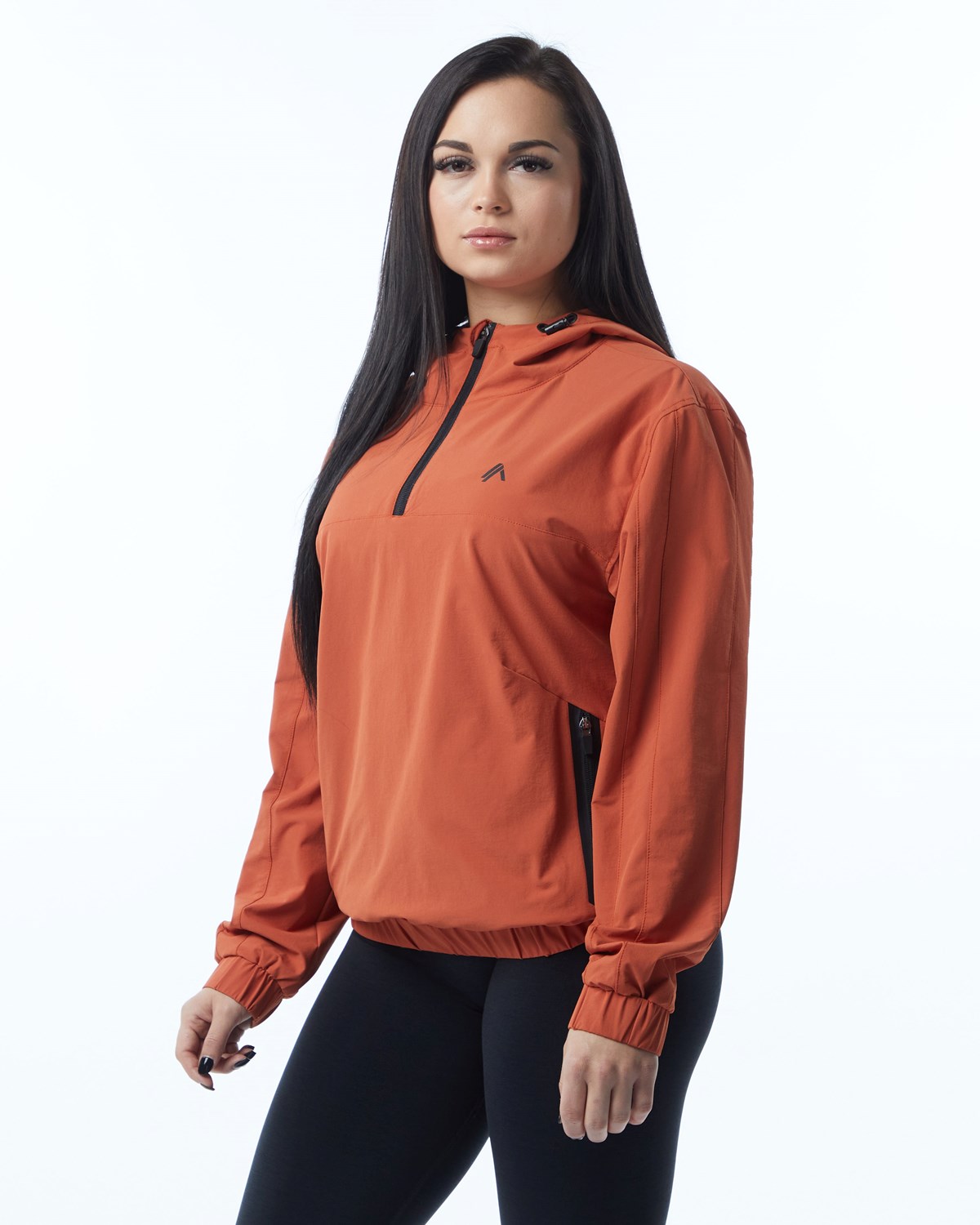 Alphalete Woven Performance Jacket Sour Tangerine | 819-WLETDJ