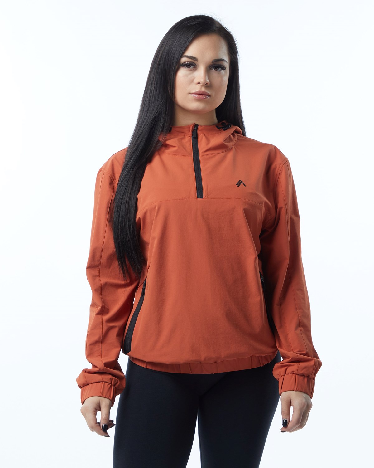 Alphalete Woven Performance Jacket Sour Tangerine | 819-WLETDJ