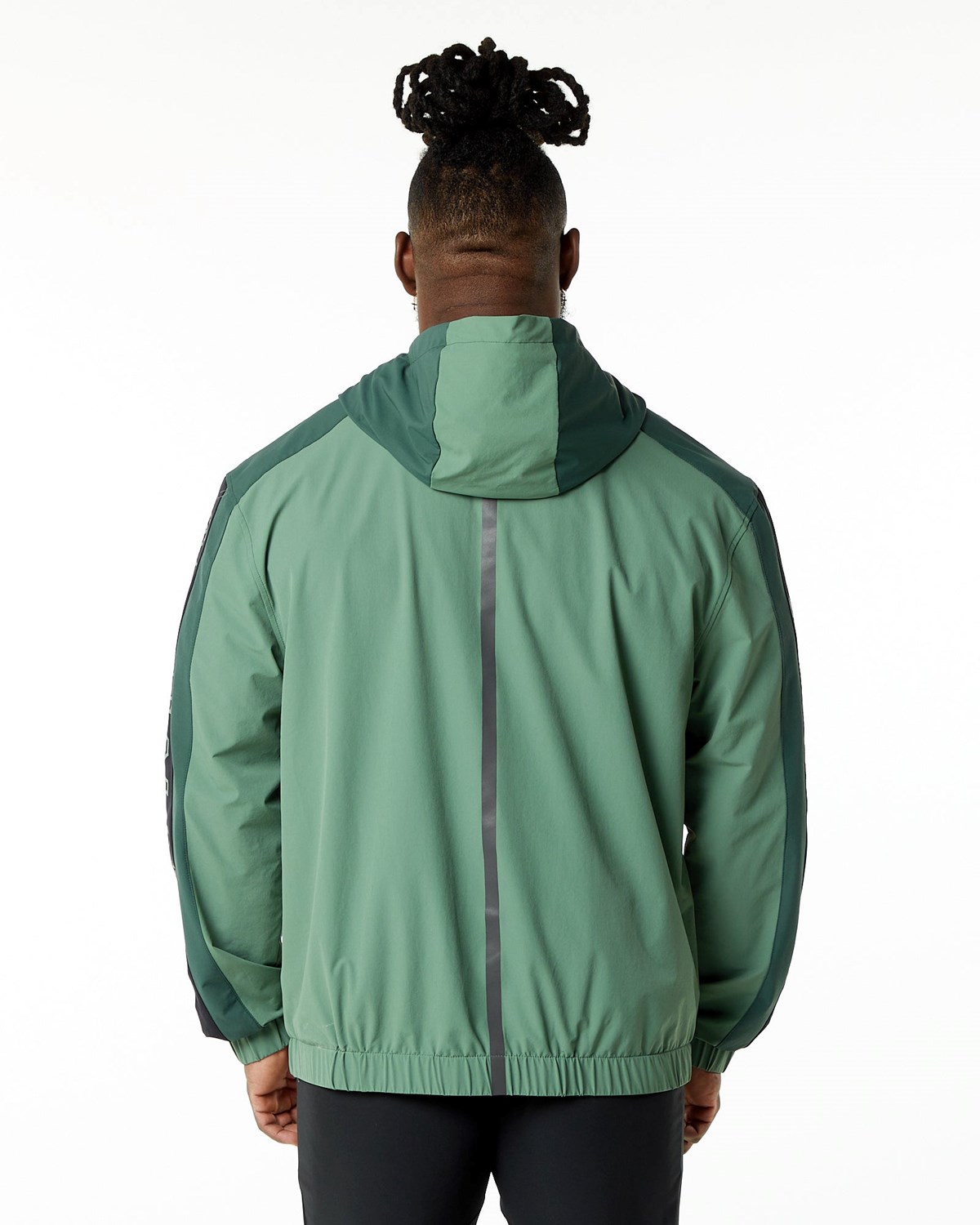 Alphalete Woven Performance Jacket Wild Sage | 170-GEUVON