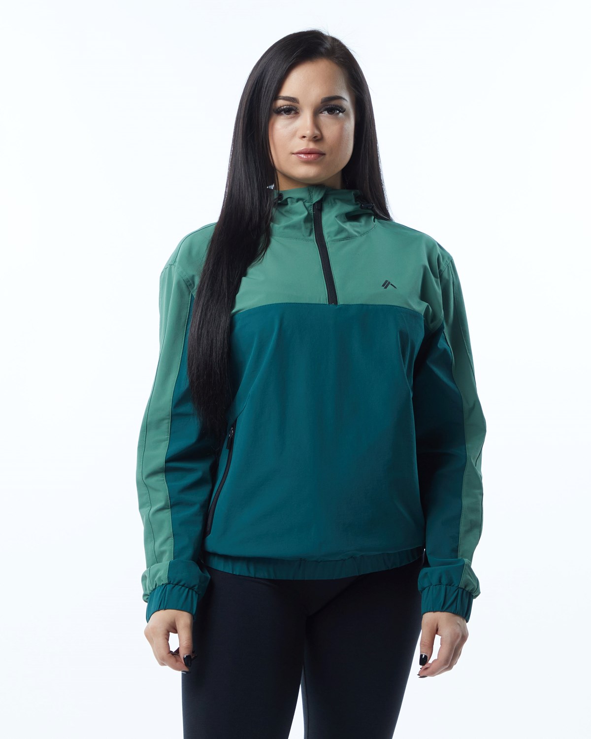 Alphalete Woven Performance Jacket Zelene | 751-OQTNUB