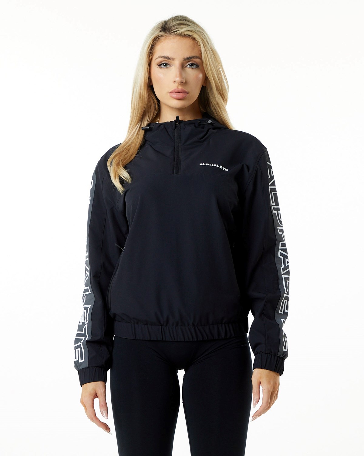 Alphalete Woven Performance Jacket Čierne | 270-IWTZLA