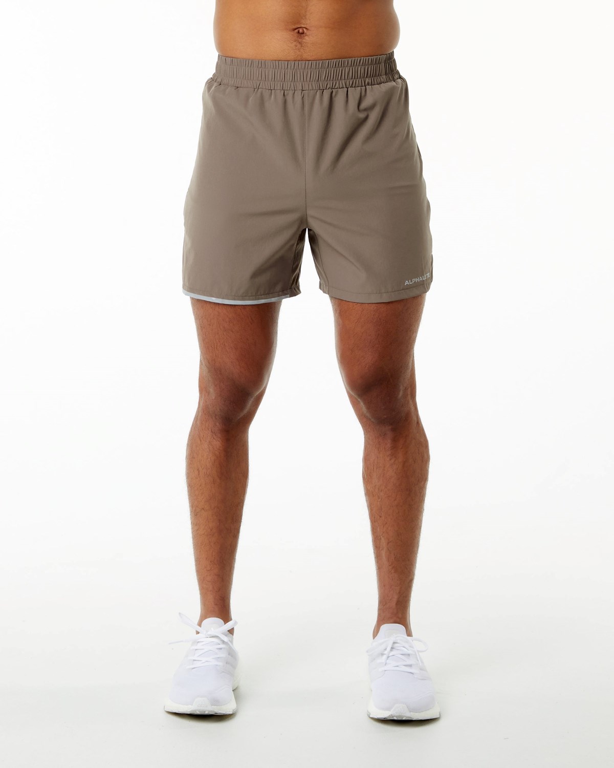 Alphalete Woven Tréningová Kratke Mocha | 508-FKUOID